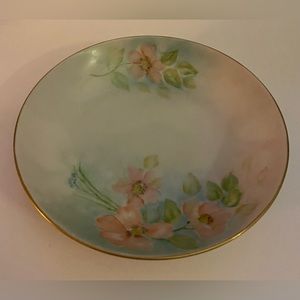 Vintage Ceramic Hand Painted Floral Bowl